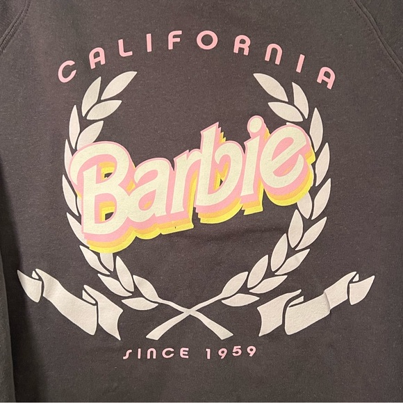 NWT Barbie California Cropped Sweatshirt by Grayson Threads Size S - Picture 3 of 7